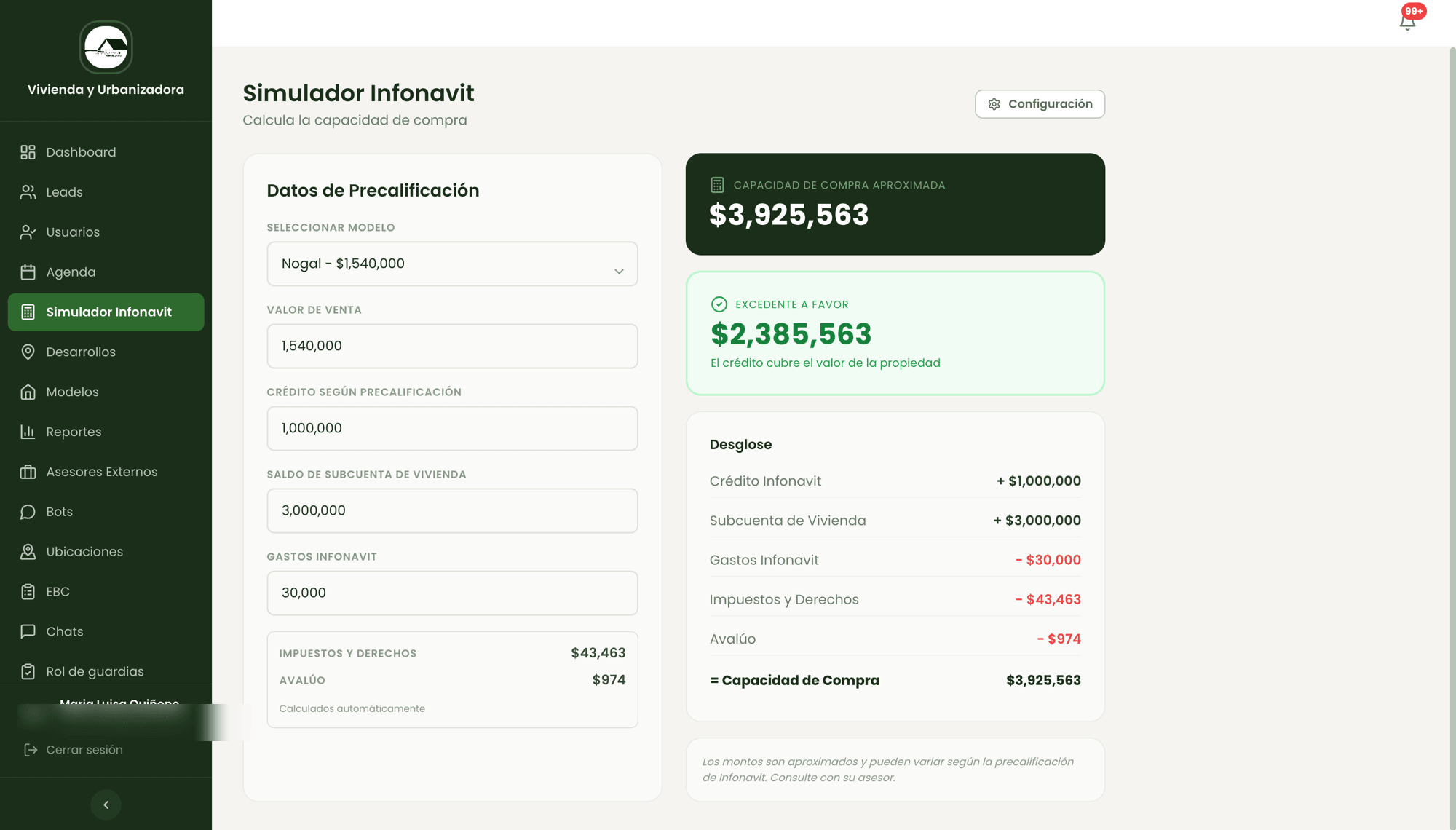 Calcula la capacidad de compra en segundos